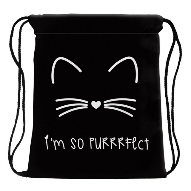 SANSURBAGS I'M SO PERFECT - Ransel Serut Pria Wanita Kanvas Murah