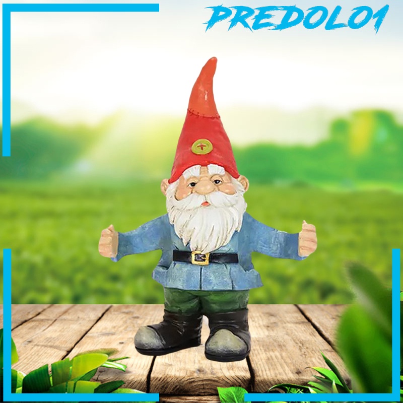 (Predolo1) Patung Gnome Untuk Dekorasi Taman / Outdoor
