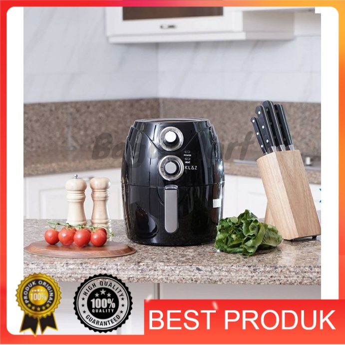 

Klaz Air Fryer Manual 2.5 Ltr - Hitam/air fryer/memasak tanpa minyak/alat memasak