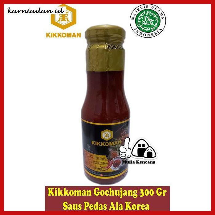 

gnidderdsaus- kikkoman gochujang botol 300 gr / saus pedas ala korea -asliiiiii.