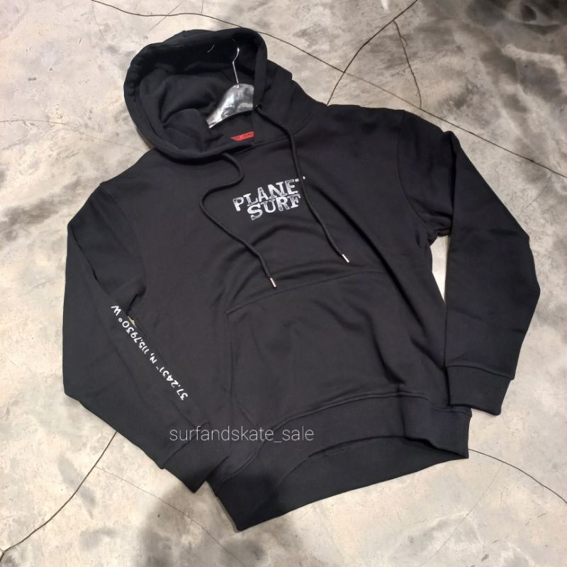 Hoodie Planet Surf Original New Schadel 221D Black
