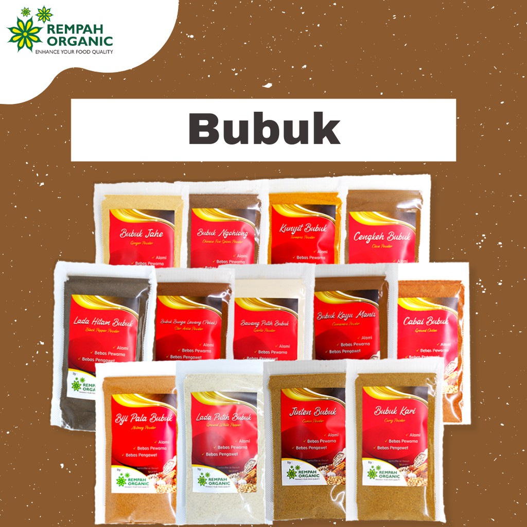 

MURAH! ALL VARIANT BUBUK REMPAH DAN ORGANIC - REMPAH ORGANIC