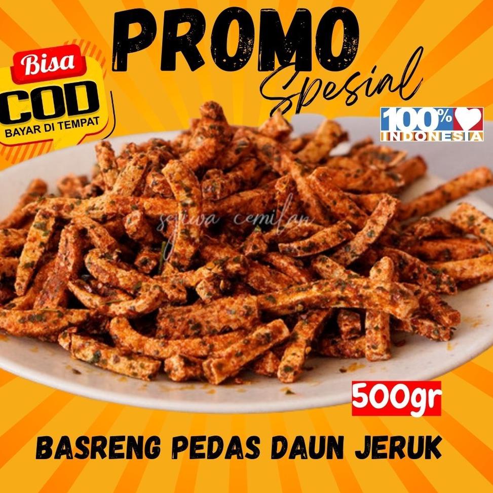 

[Art. Z336] BASRENG STIK BASTIK Rasa Pedas Daun Jeruk Original 500gr