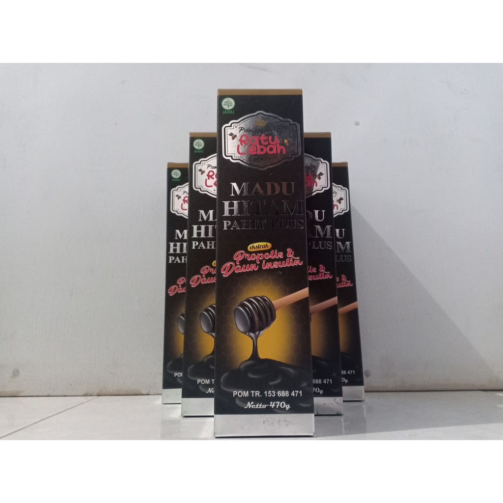 Ratu Lebah Madu Hitam Pahit Plus propolis &amp; Sambiloto Mencegah Penyakit Di Pandemi 19 Original Asli