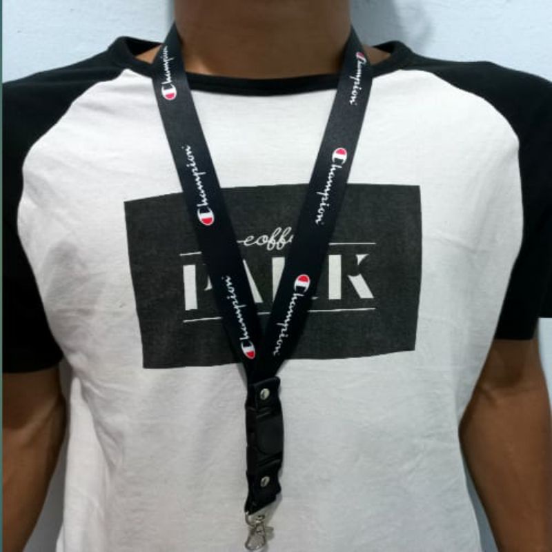 

Lanyard Tisu Printing Tali Gantungan Id Card Handphone Motip Champion
