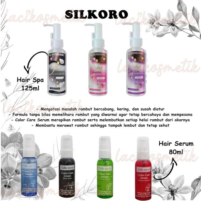 ✨LACIKOSME✨ SILKORO PROFESSIONAL SPA HAIR SERUM - SILKORO SERUM RAMBUT