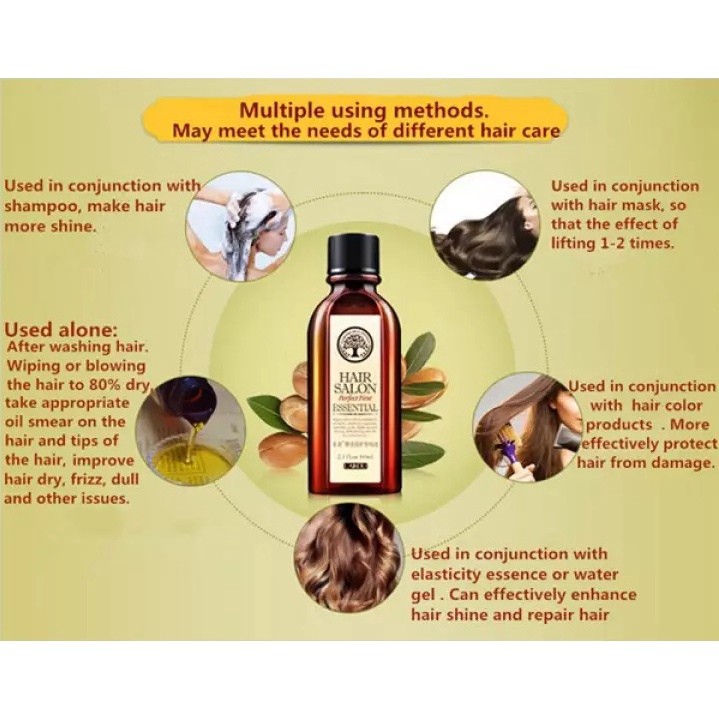 Laikou Morocco Hair Essential Vitamin Conditioner Rambut Memperbaiki Rambut Kering Kusam &amp; Bercabang