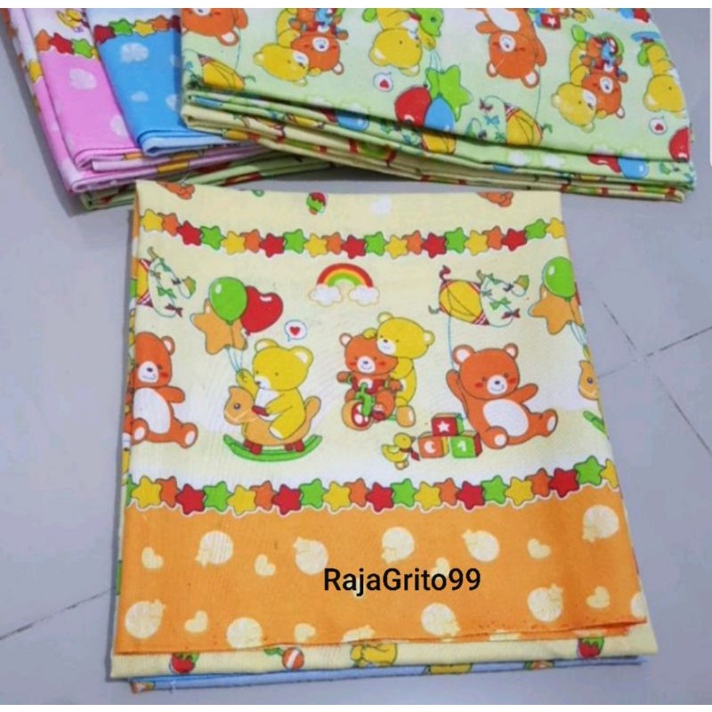 1 pcs kain Bedong bayi jumbo 90 x 90 / Gedong bayi tabur - runstop / kain flannel katun