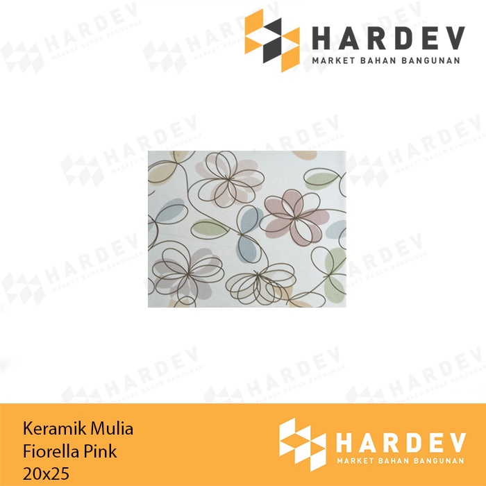 KERAMIK MULIA 20X25 FIORELLA PINK KW1