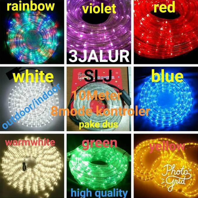 Diskon Lampu Selang Led / Lampu Hias 10M Putih Terbaru