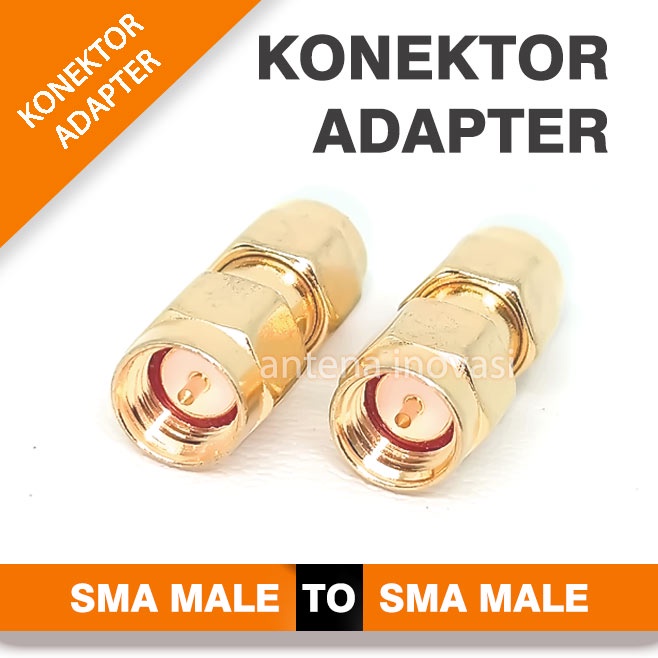KONEKTOR ADAPTER SMA MALE to SMA MALE