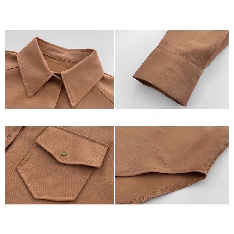 [GABY]Kemeja wanita Korean Style Import lengan panjang office kerja hijab modern-5