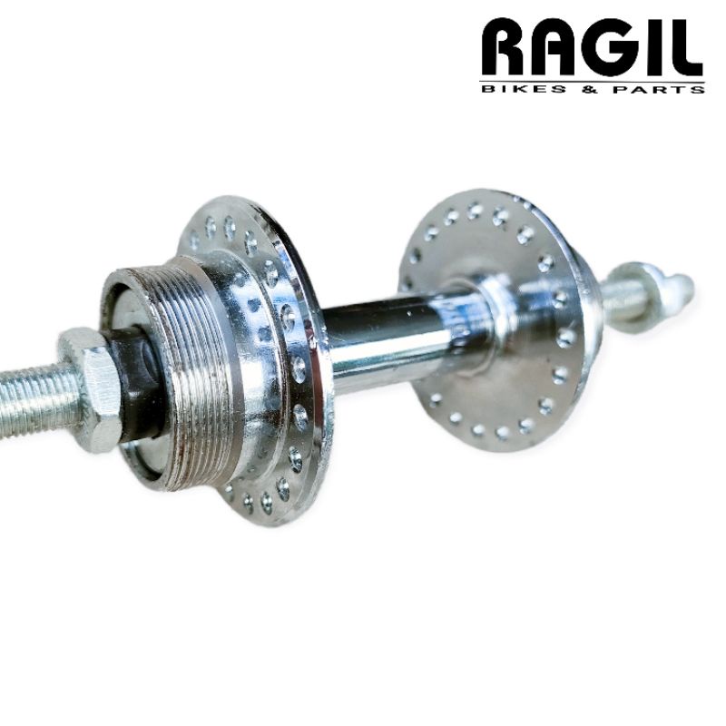 HUB LUBANG 40 BOS BELAKANG SEPEDA ONTEL ONTHEL JOWO JAWA JENGKI HOLE 40H DRAT DOBEL BESI KROM CHROME