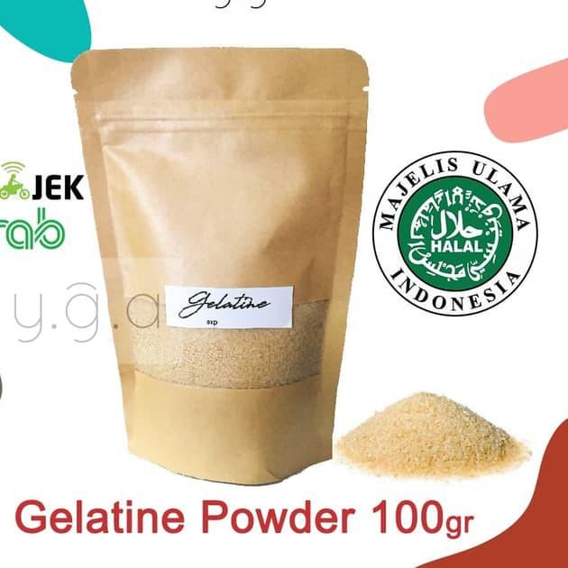 

[KODE PRODUK SETN06450] Bubuk Gelatin HALAL 100gr / Gelatine Powder