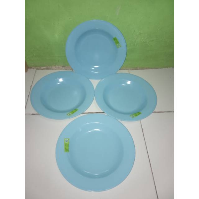 Piring makan melamin golden dragon 9in