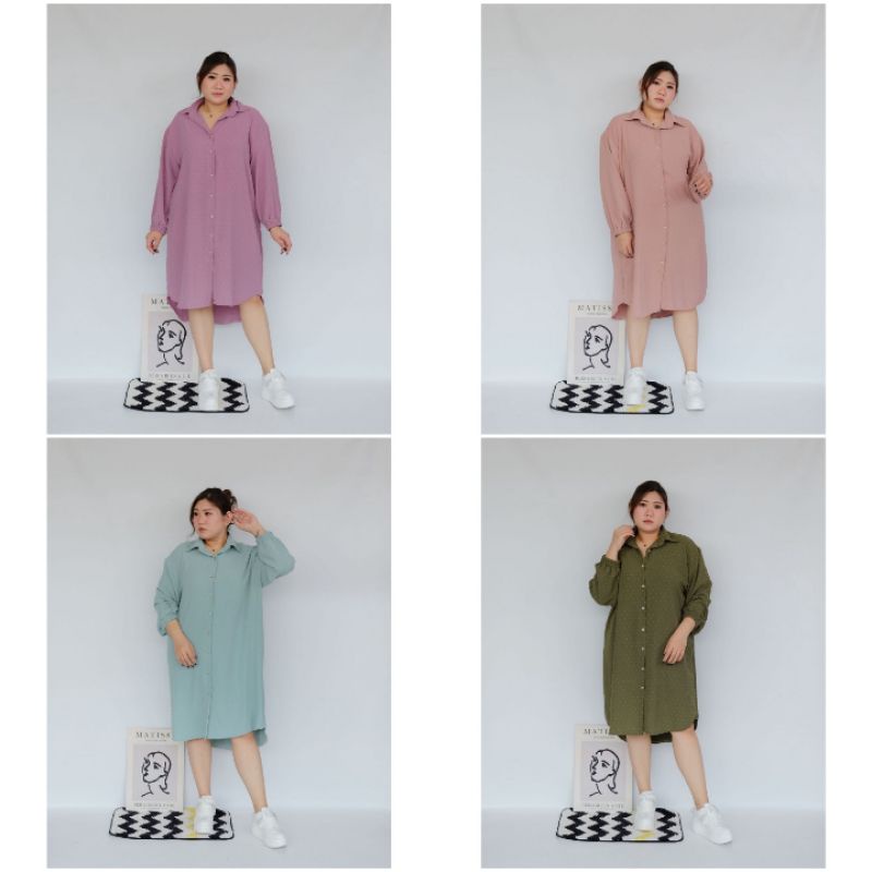 JUMBO DRESS TUNIK VENICE URAGIRI BINTIK BUSUI FIT LD 130