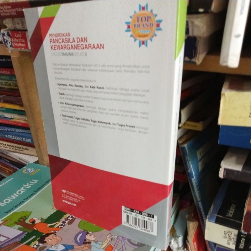 BUKU PENDIDIKAN PANCASILA DAN KEWARGANEGARAAN/PPKN KELAS X/10/1 SMA ERLANGGA REVISI-1