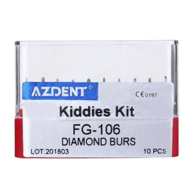 Bur Merah / Bur Kuning / Bur Anak  / Dental Diamond Burs High Speed / AZDENT