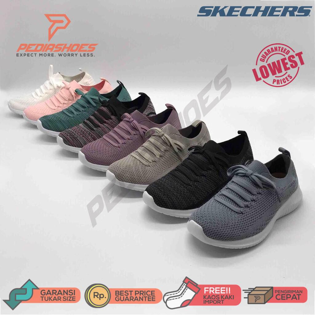 Sepatu Skechers / Sketcher Original Wanita / Sketcher / Skecher Ultra Flex - Statement Original