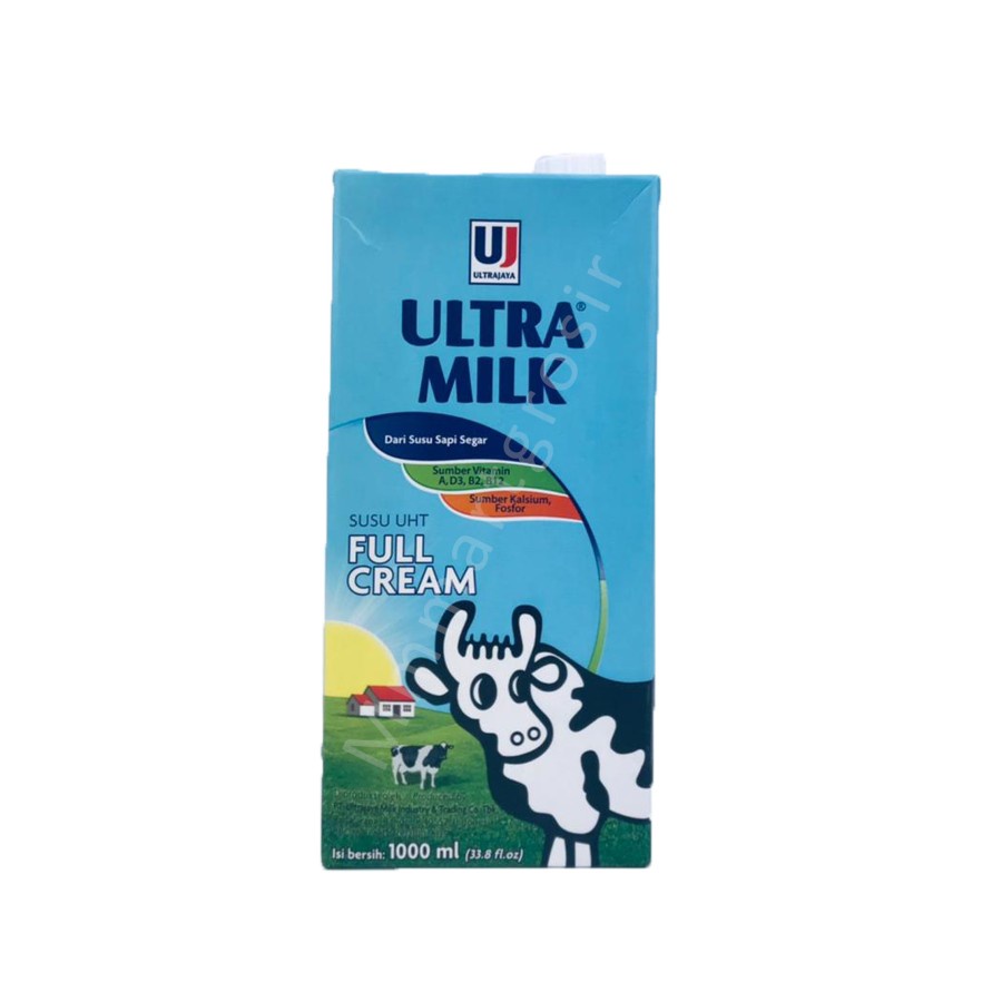 ULTRA MILK LOW FAT PLAIN 1LT / SUSU UHT / Full Cream / 1000ml