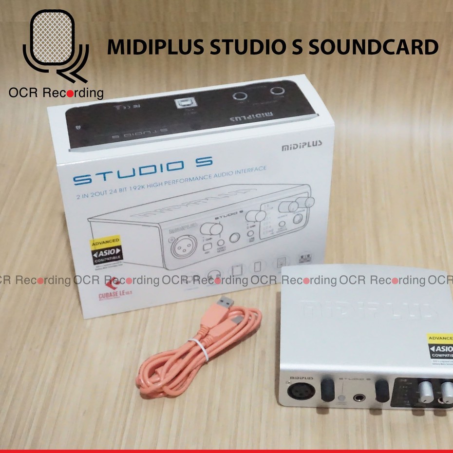 MIDIPLUS STUDIO S SOUNDCARD RECORDING MIC VOCAL PODCASTING ZOOM ASMR