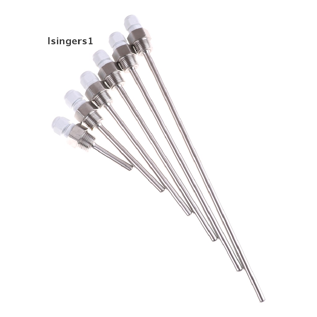 (lsingers1) Thermowell NPT Thread 1 / 2 &quot;Bahan Stainless Steel Untuk Sensor Suhu