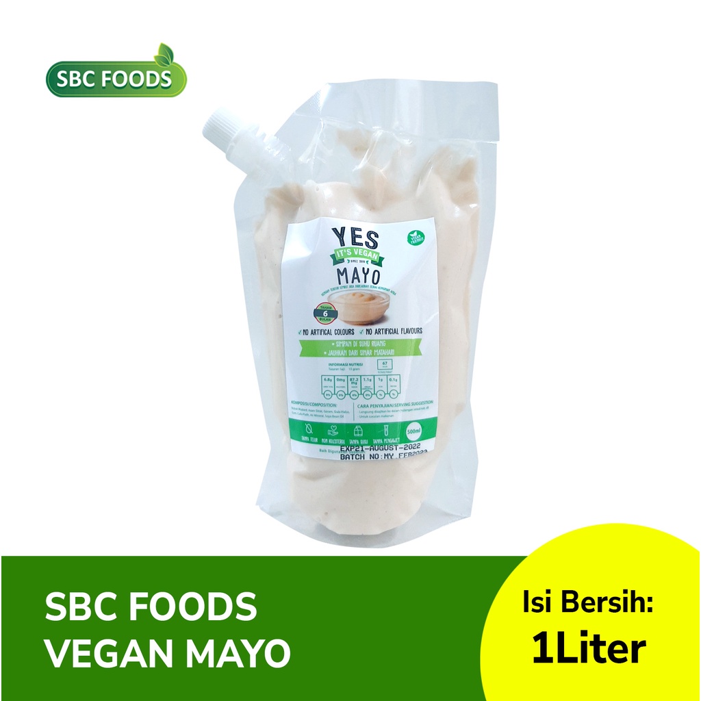 

SBC MAYO mayonaise yes its vegan soya bean oil original 1000ml