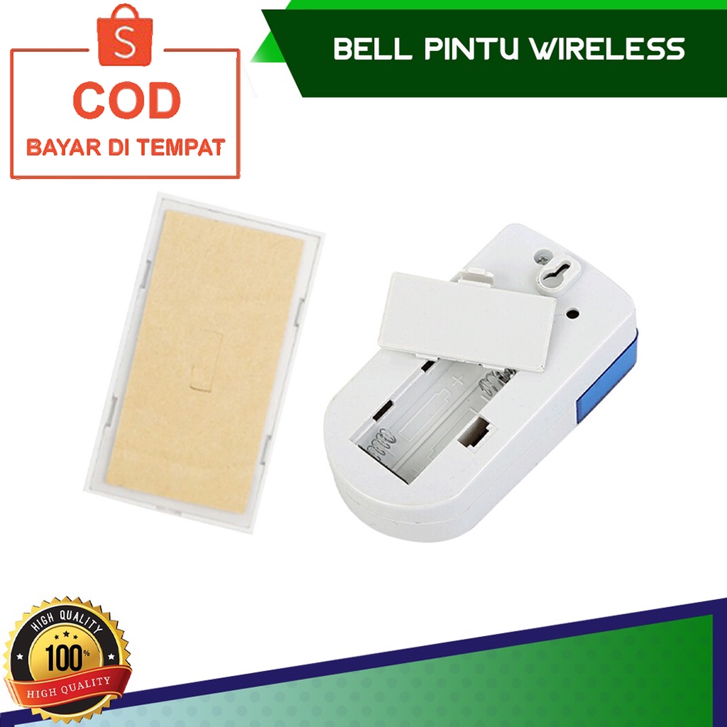 ✅COD Bel Pintu Rumah Tanpa Kabel Desain Wireless 37 Bunyi Suara Bell