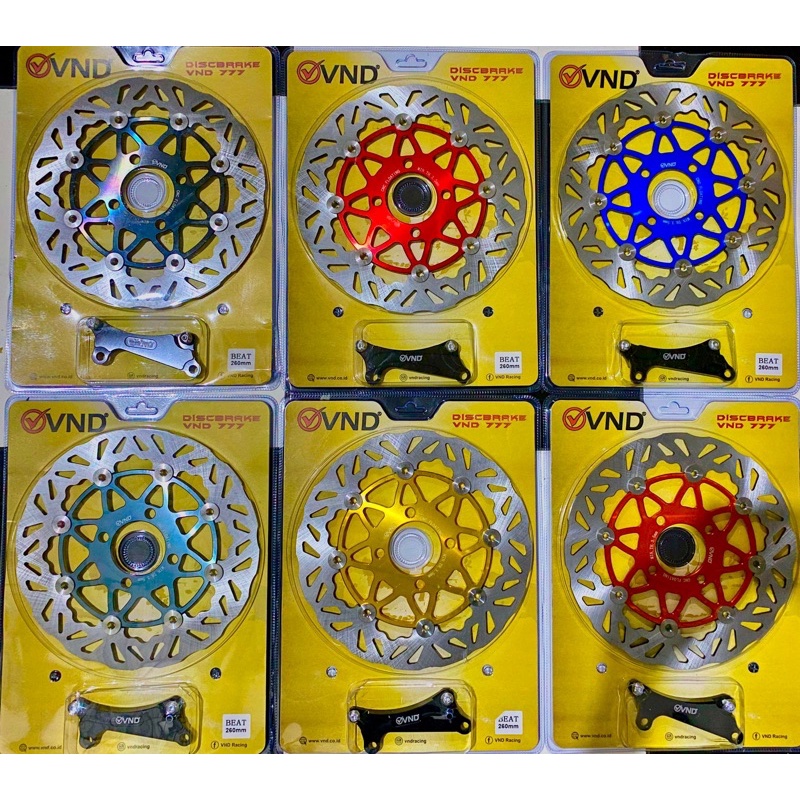 Disc VND 8.1 ROTOR JFK NSB Beat 260mm KEMBANG CNC Floting Stainless Piringan Cakram Depan Scoopy Gen