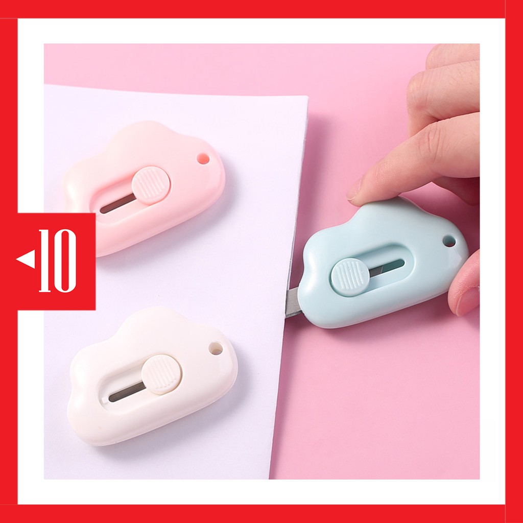 

CUAW cutter bentuk awan mini portable alat tulis kantor sekolah pemotong kertas