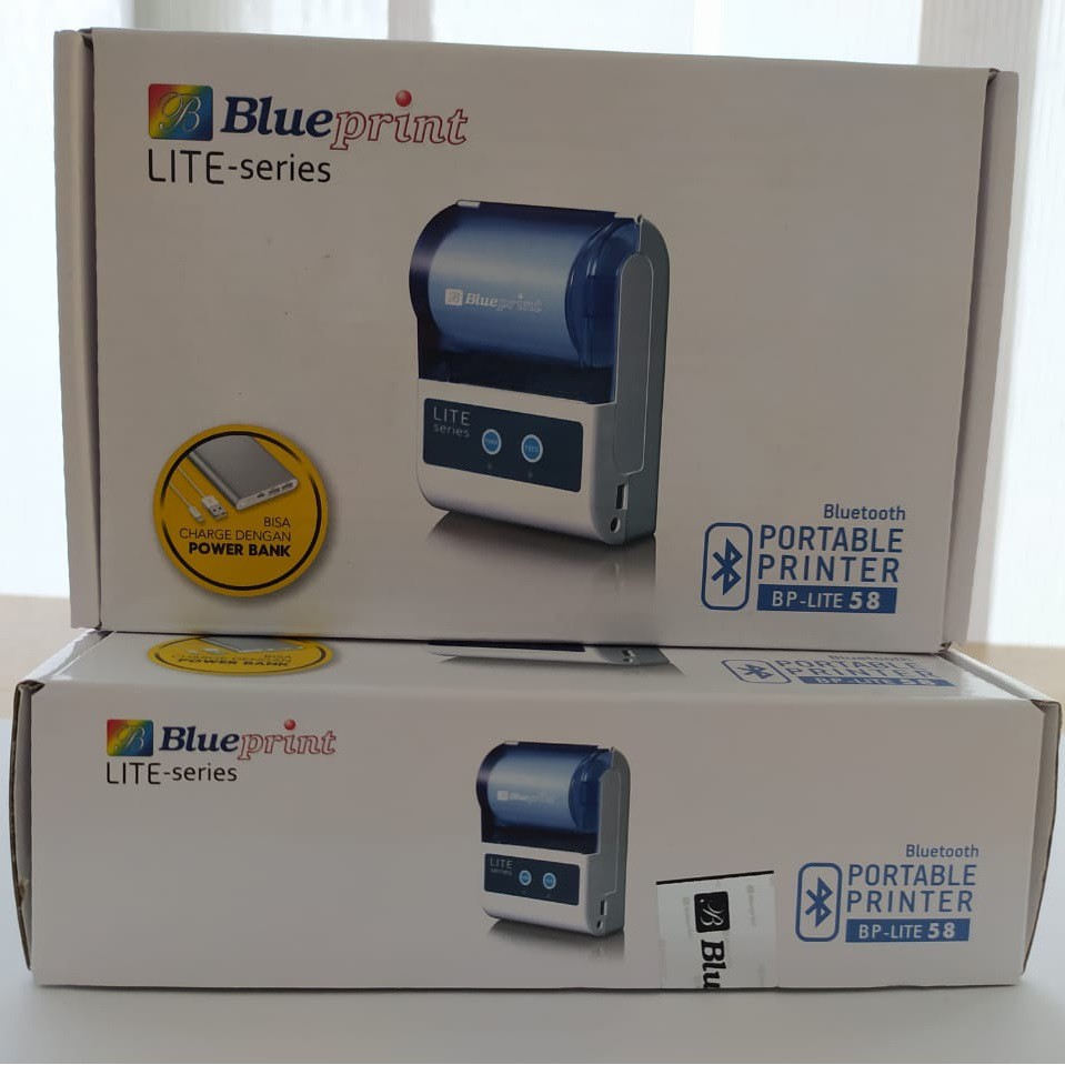 Blueprint Lite 58 Printer Thermal Portable Struk Label Stiker Nota Kecil Bluetooth