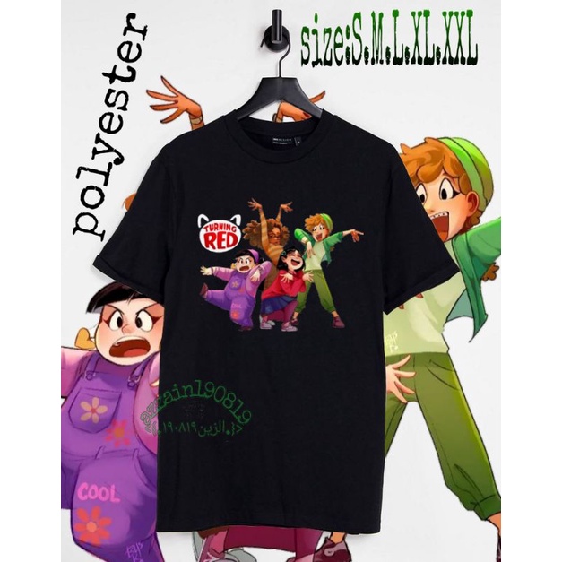 kaos TURNING RED/kaos anak TURNING RED/kaos TURNING RED unisex cowo/cewe/pashion laki-laki perempuan