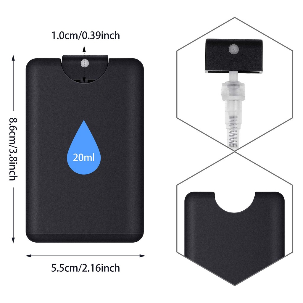 [Featured] 20ml Travel Portable Card Type Pocket Spray Bottle