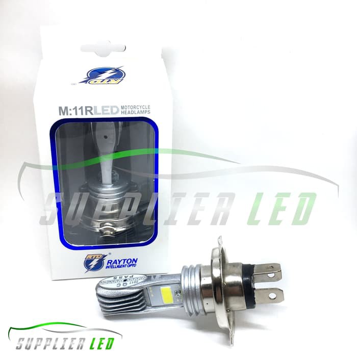 Lampu Utama LED Motor 2 Sisi RTD M11R Socket H4 HS1