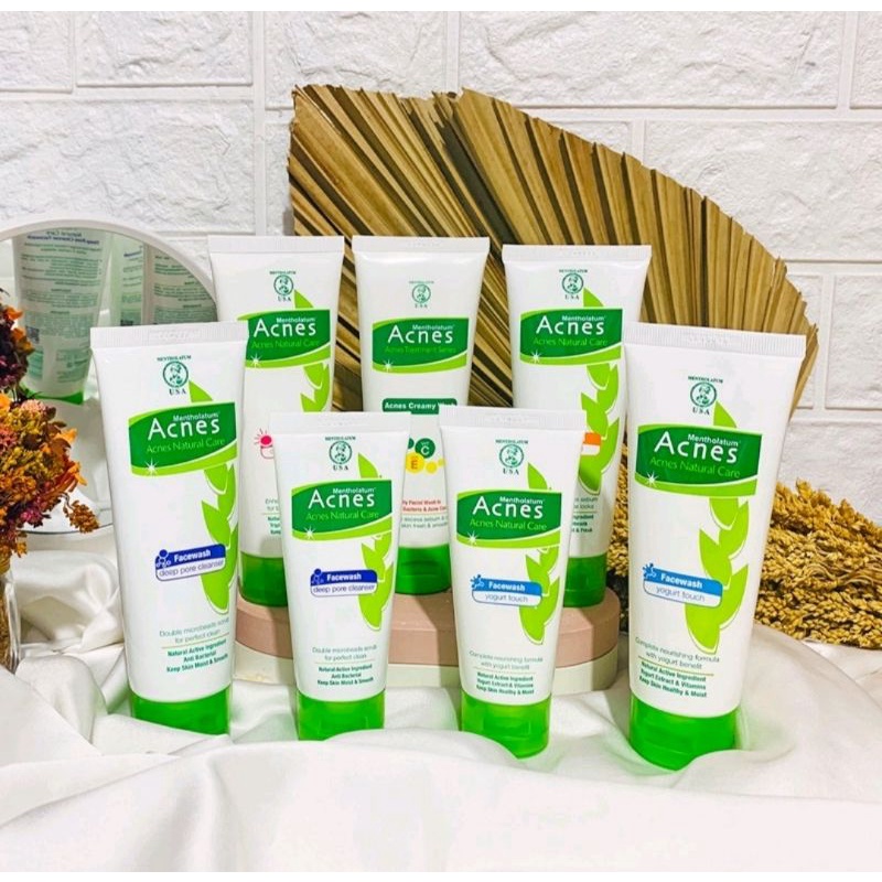 ACNES FACE WASH CREAMY ACNE OIL CONTROL COMPLETE WHITE DEEP PORE CLEANSER YOGURT TOUCH CREAMY DERMA CARE FOAMING WASH