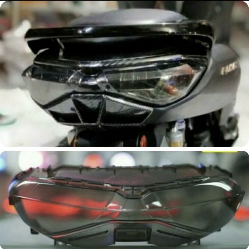 aksesoris Cover carbon Nemo Cvt Filter Hawa Pijakan Body Cover Lampu Bawah Winglet Dasbor Radiator Cover Behel Cover Laci Ducktail Cover Sen Depan Tameng Depan Cover Bensin Cover stang Cover Knalpot new nmax 2020 2021 2022