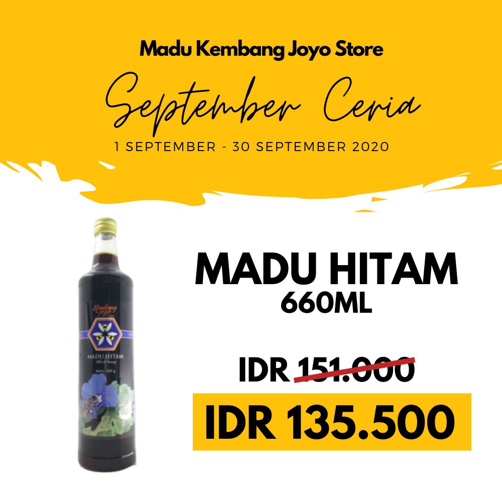 

Madu Hitam 900 gr - Madu Kembang Joyo - Madu Asli - Madu Murni - Madu Diabetes Free ongkir