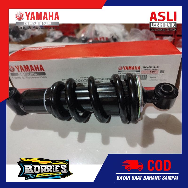 Shock Breaker Belakang Peredam Kejut Shock Absorber Rear Scorpio 5BP-F2210-11 Asli Yamaha