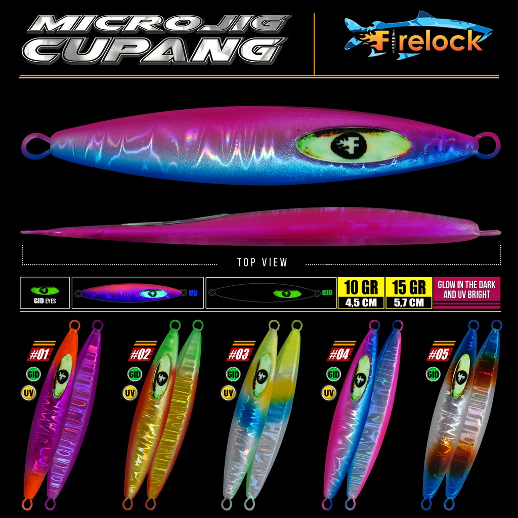 UMPAN PANCING metal jig MICRO JIG FIRELOCK CUPANG 7 | 10 | 15 GRAM