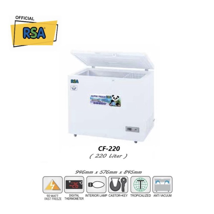 RSA Chest Freezer CF-220 Putih