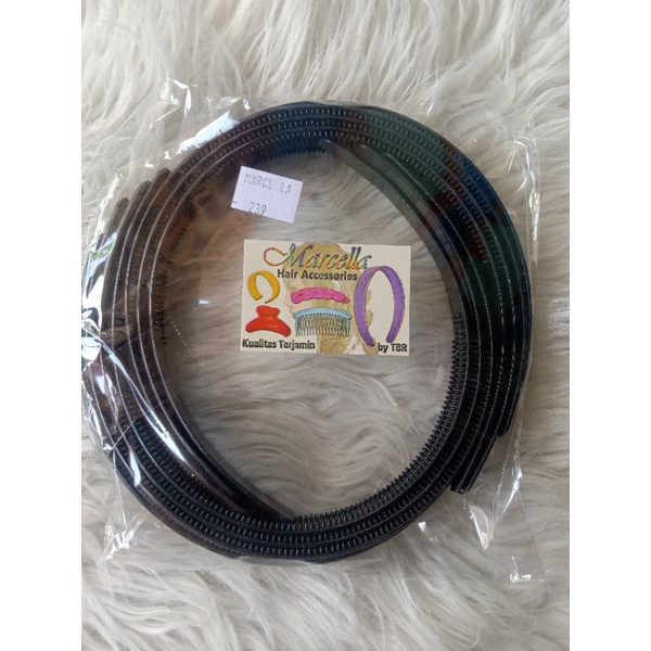 (1LUSIN)BANDO POLOS HITAM 1,5 CM/BANDO MARCELLA 1,5 CM