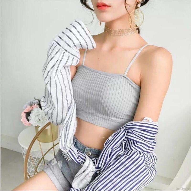 BH Import Tanpa Kawat Bralette Kemben Rajut Crop Top