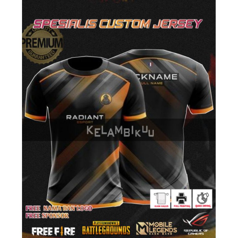 JERSEY GAMING CUSTOM YERBARU/JERSEY FF/BAJU GAMING FF/JERSEY PUBG/JERSEY ML/JERSEY COD/JERSEY COC