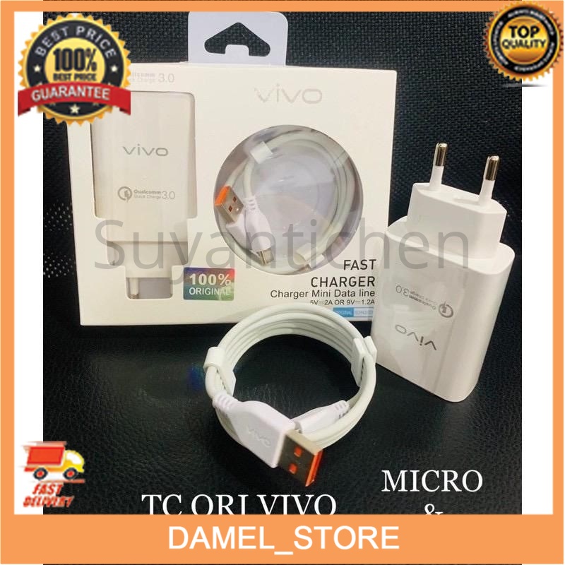 Charger Vivo V17 V17 Pro V19 V20 V20 SE v20se Y30 2020 Y30i 2020 Y50 2020 Y50i 2020 Y51 2020 Fast Ch