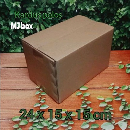 

kardus karton uk, 24x15x15 cm.... ST single wall box packing serbaguna model box indomie