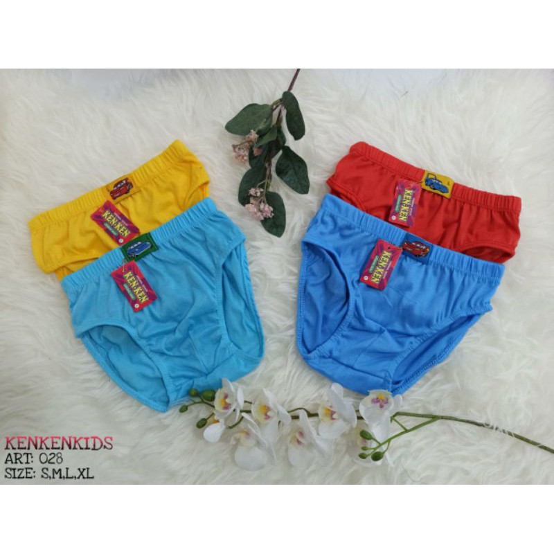 6 pcs Celana dalam ken-ken polos / Celana dalam anak-anak polos 6 pcs