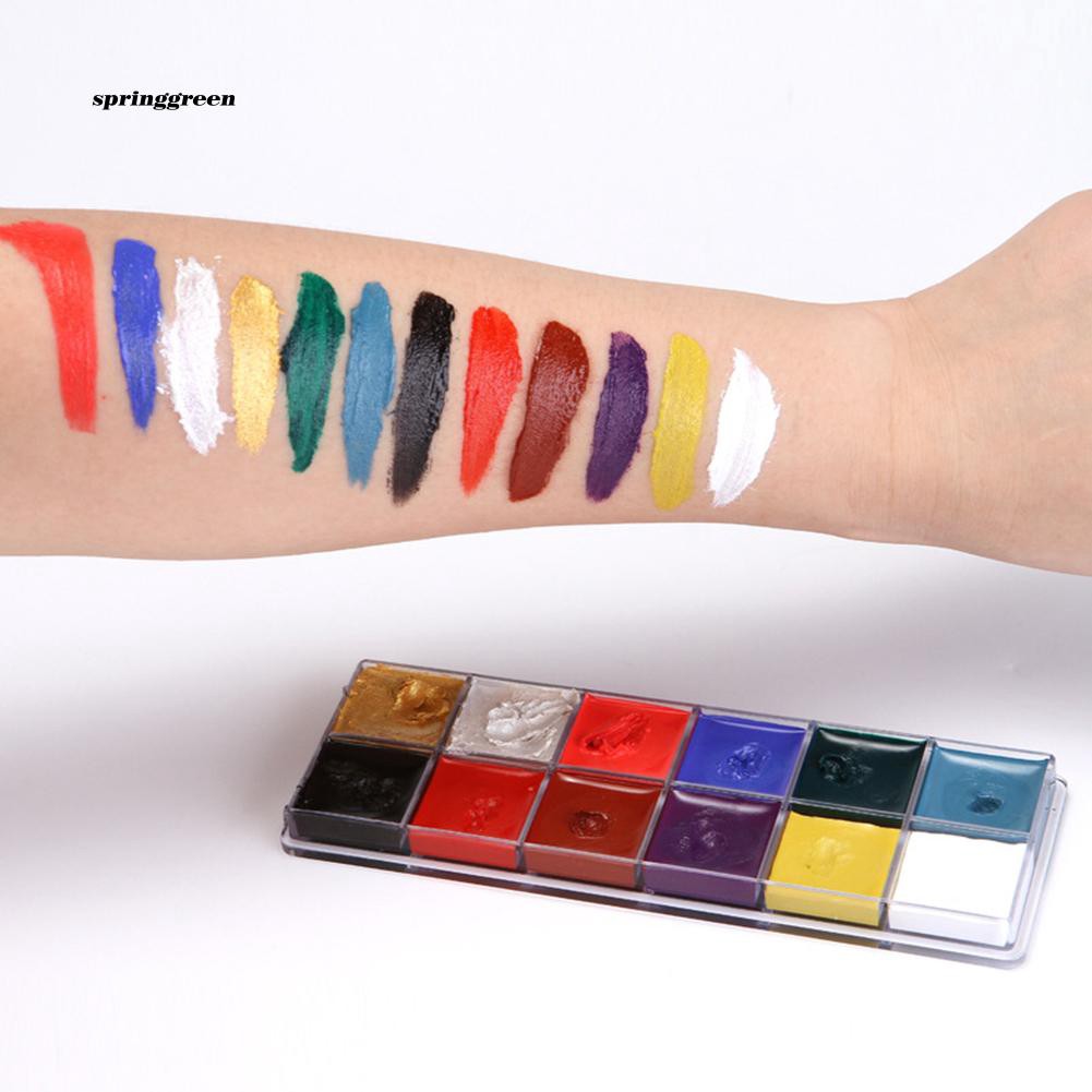 Spr Palet 12 In 1 Untuk Face Body Painting Shopee Indonesia