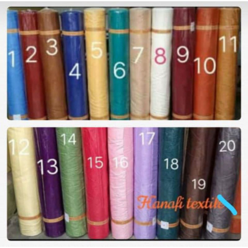 kain bahan gorden serat buludru polos