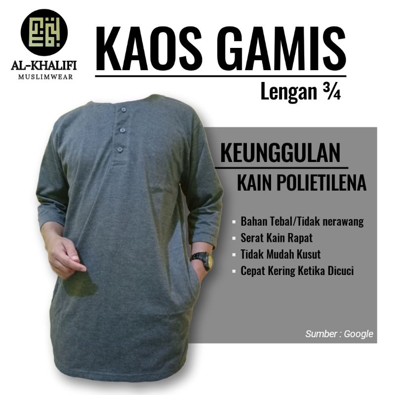 Gamis Kaos/Koko Kaos/Kaos Oblong/Kurta Kaos/Kurtah Kaos/Kaos Pria/Gamis Pria