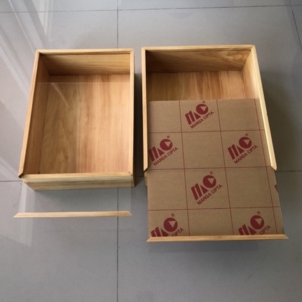 Gift Box 25x35 &amp; 30x40 Hantaran Kayu Gift Box Sleding Akrilik